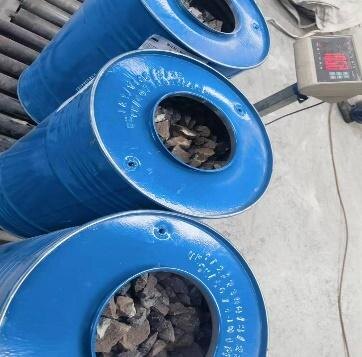 Open 100 kg calcium carbide drums